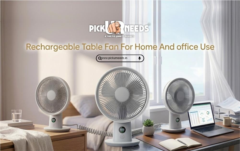 Rechargeable Table Fans for Home and Office Use