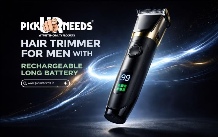 Powerful Hair Trimmer Machine with Long Battery