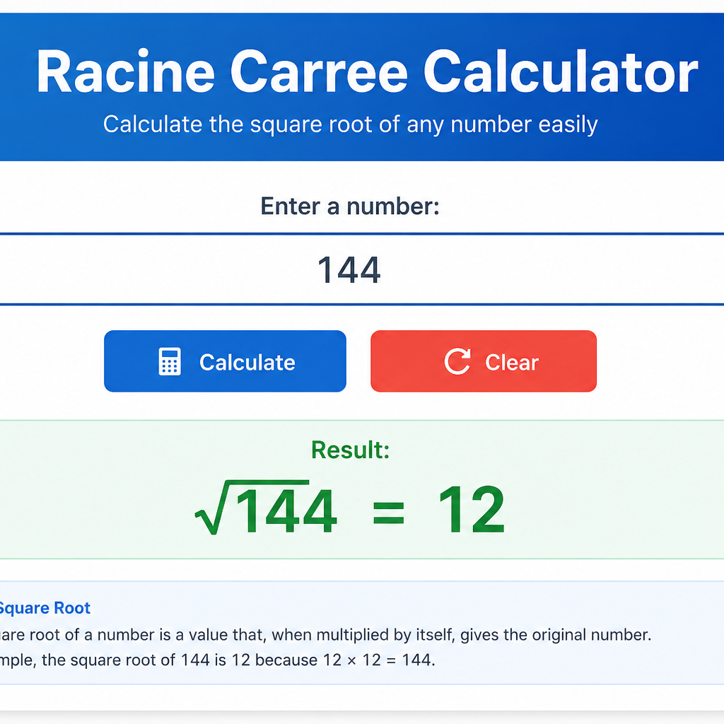 Racine Calculator