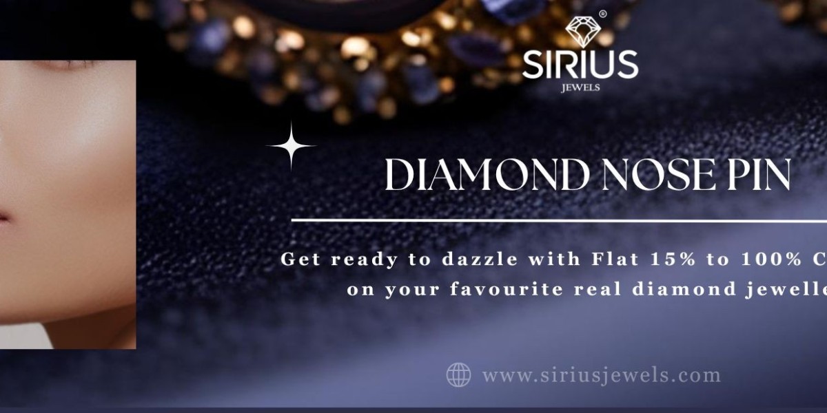Stylish Diamond Nose Pin at Sirius Jewels