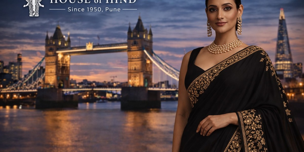 Black Saree Fashion Beyond Borders: House of Hind’s Global Appeal