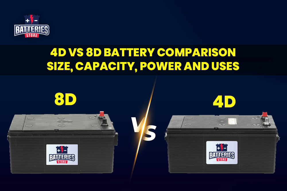 4D vs 8D Battery Comparison: Size, Capacity, Power and Uses | Batteries Store
