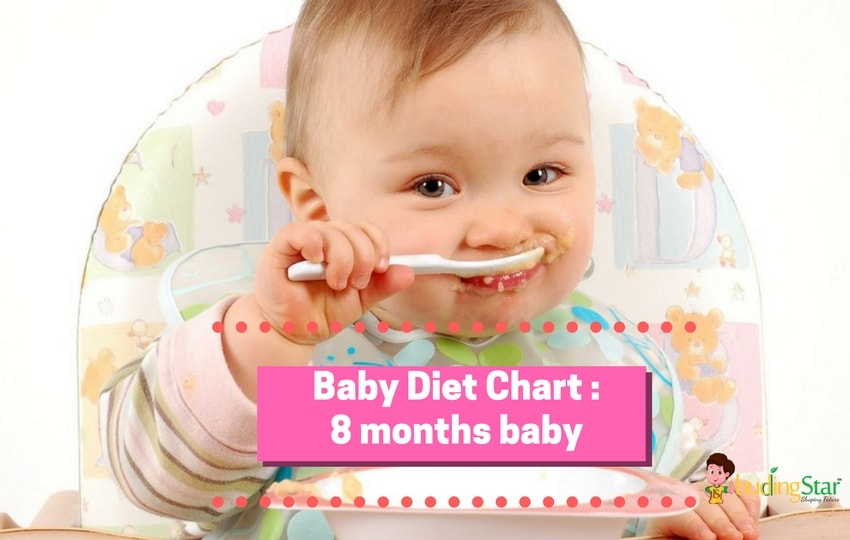 8-Month-Old Baby Food Chart - Indian Diet Plan & Feeding Tips | Budding Star