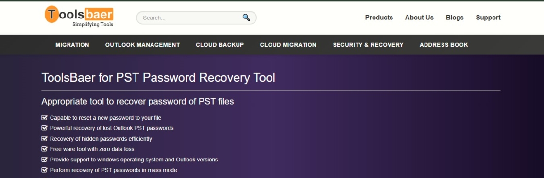 ToolsBaer PST Password Recovery Tool Cover Image